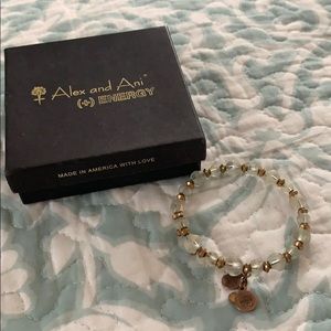 Alex and Ani clear crystal wrap bracelet